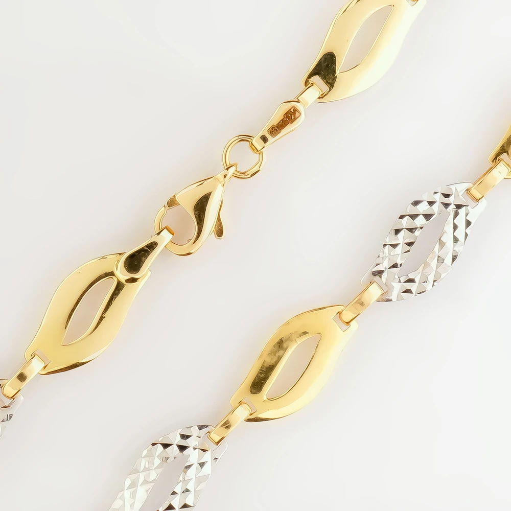 Колье из желтого золота 585 пробы