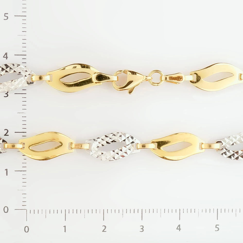 Колье из желтого золота 585 пробы