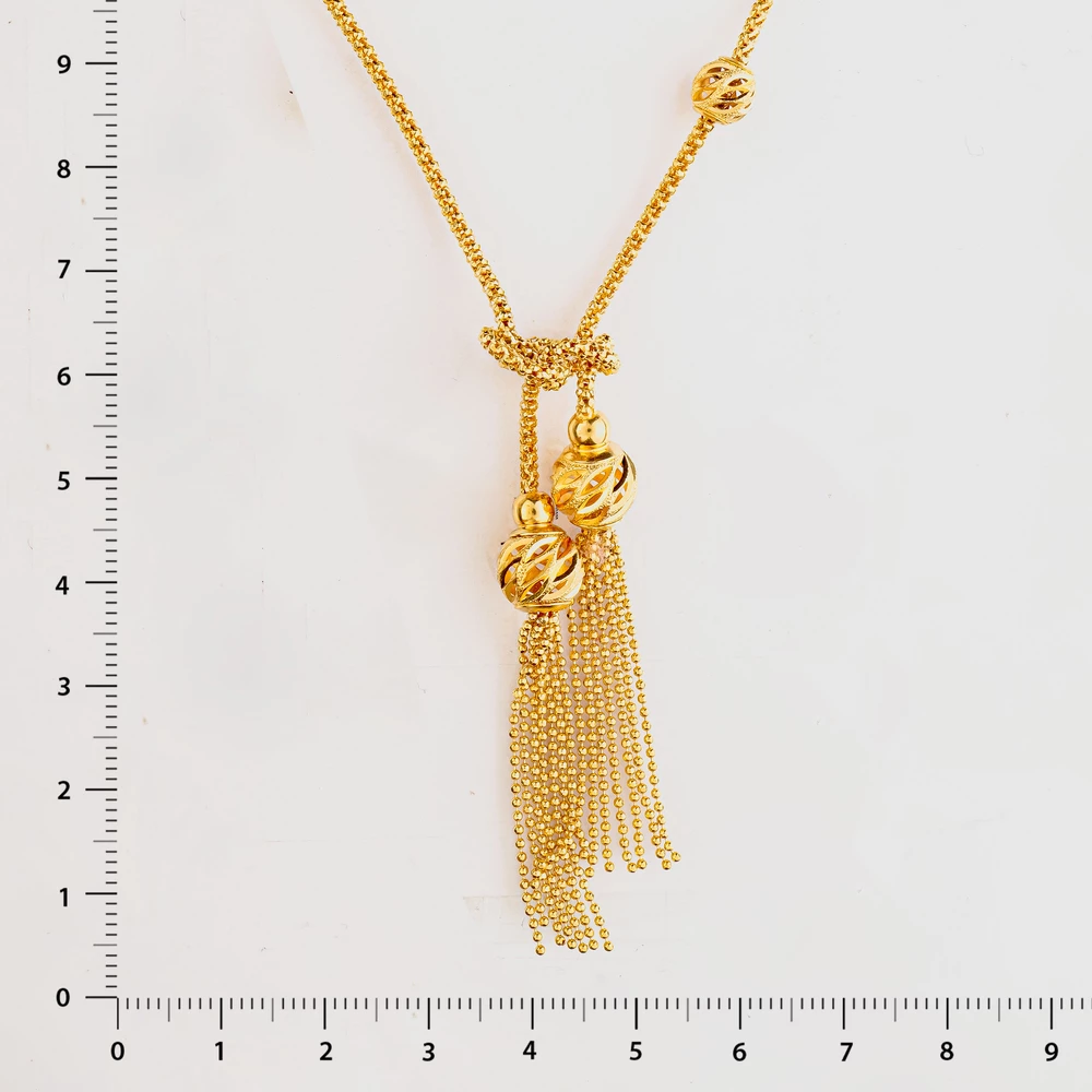 Колье из желтого золота 585 пробы