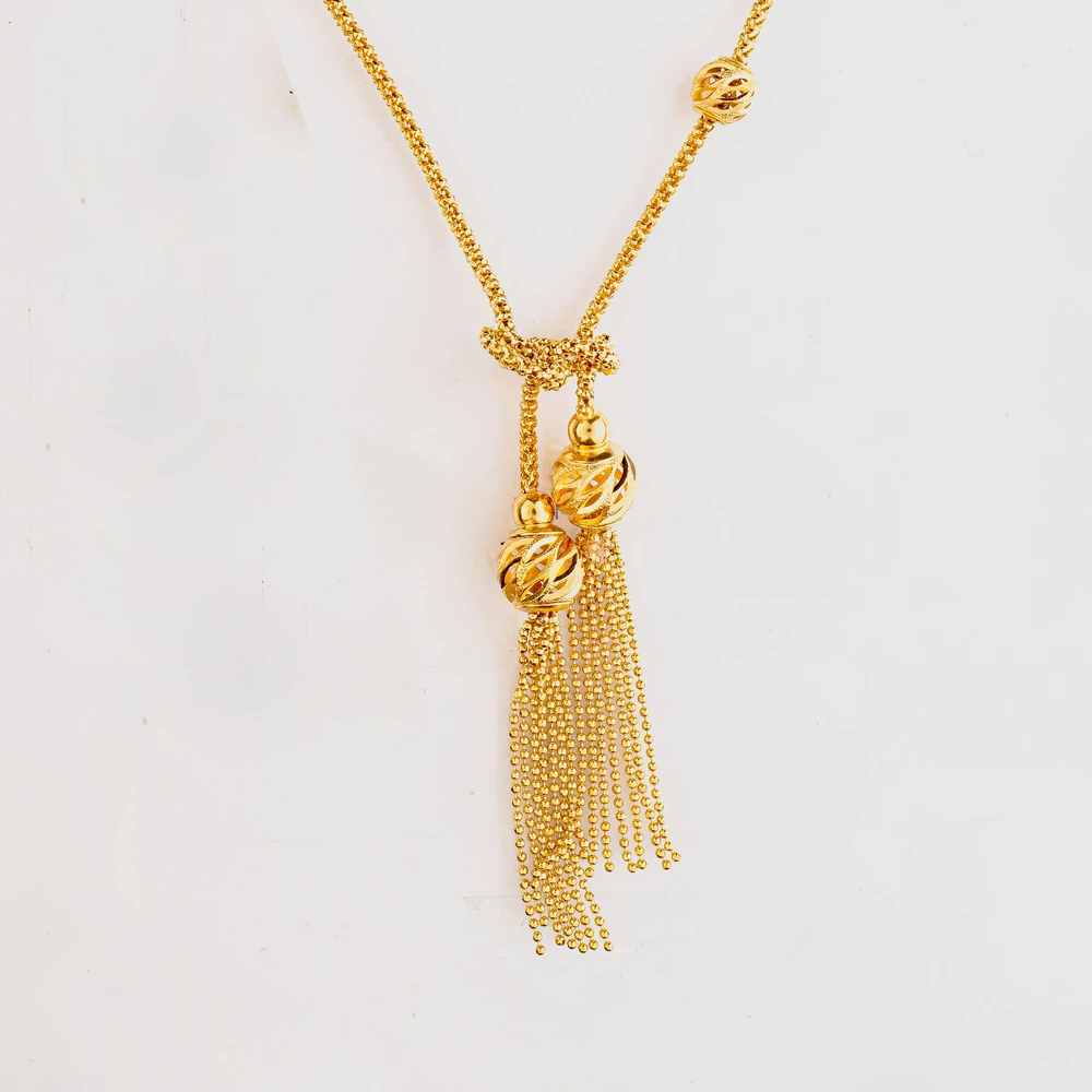 Колье из желтого золота 585 пробы