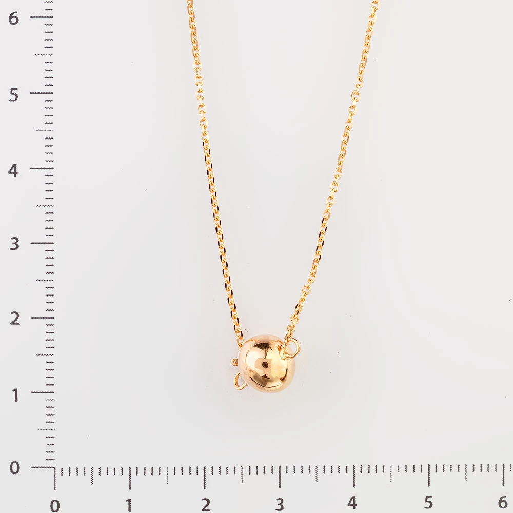 Колье из красного золота 585 пробы