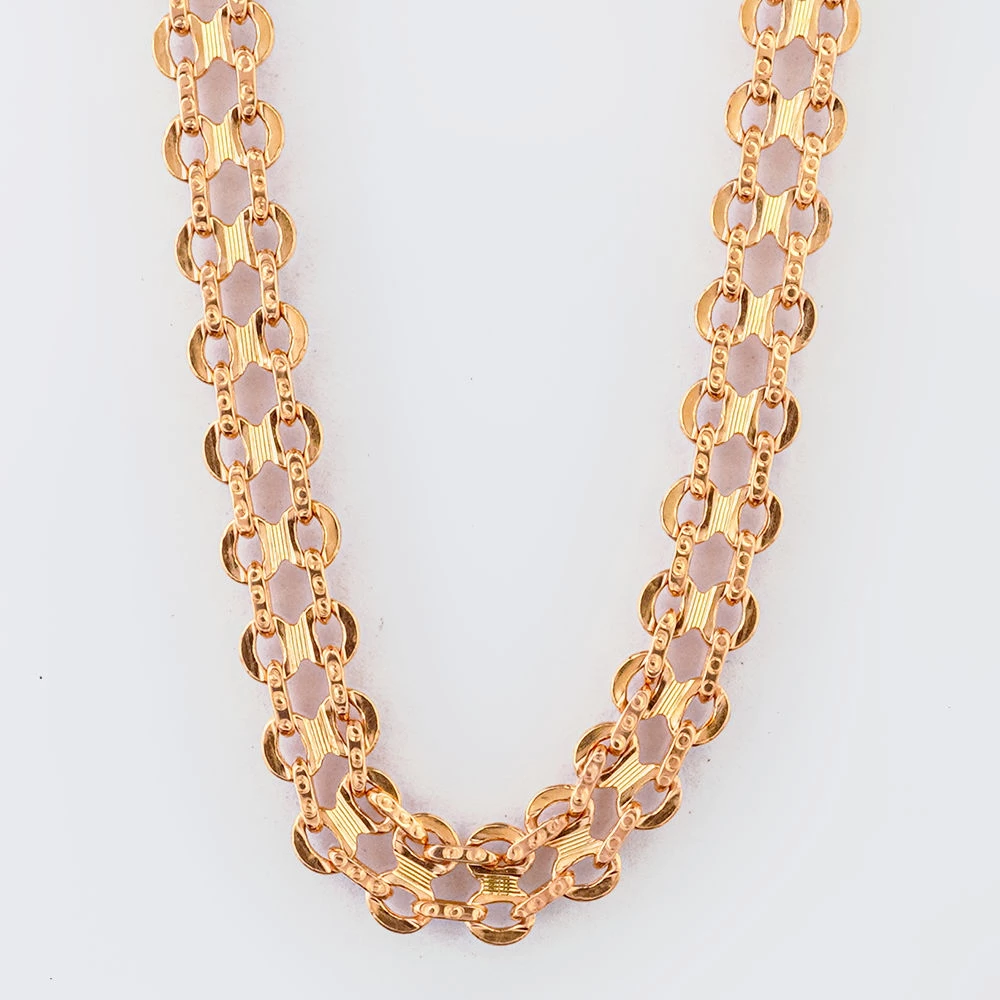 Колье из красного золота 585 пробы