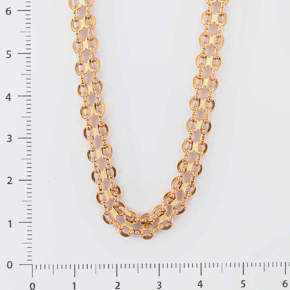 Колье из красного золота 585 пробы