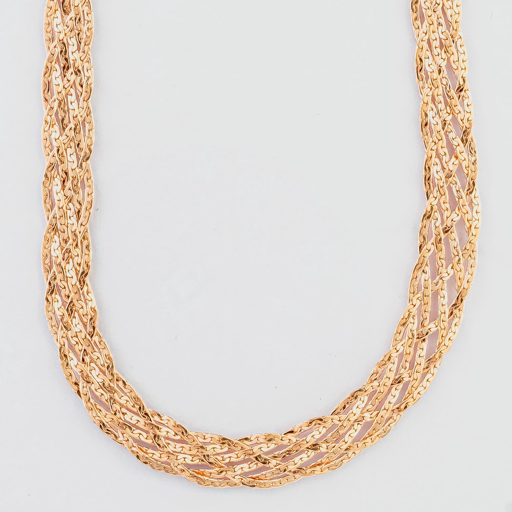 Колье из красного золота 585 пробы