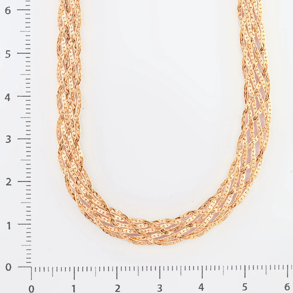 Колье из красного золота 585 пробы