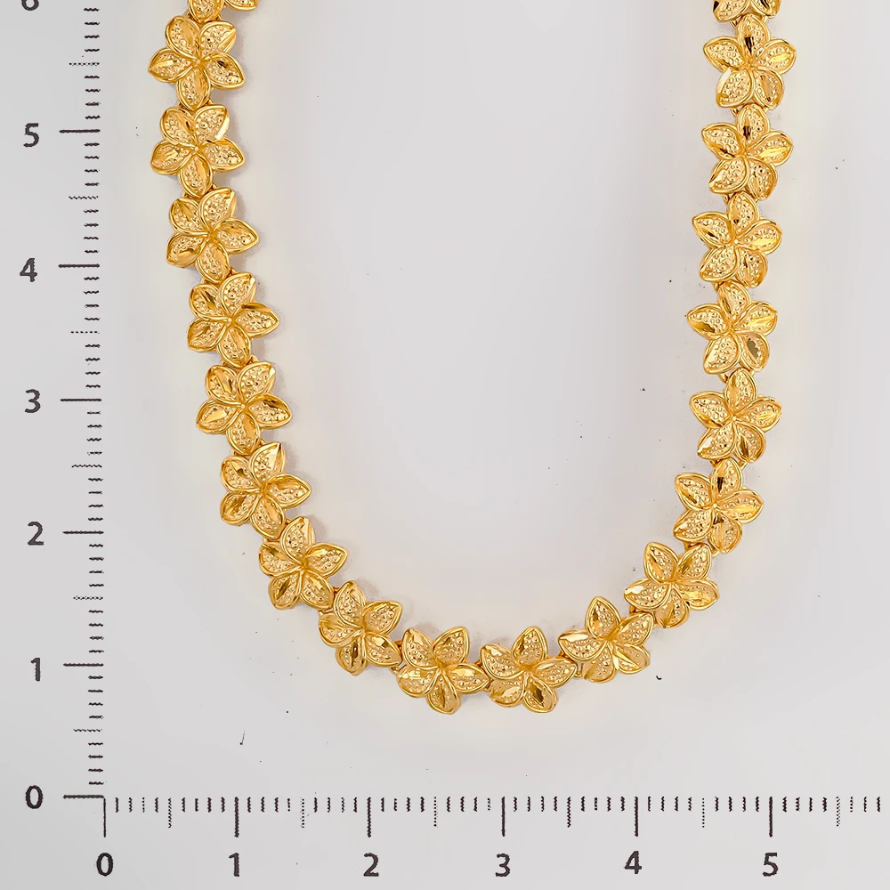 Колье из желтого золота 585 пробы