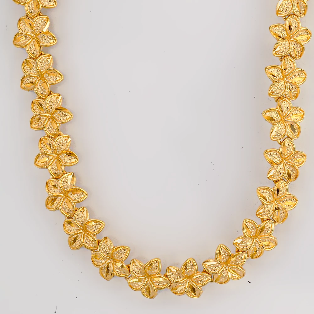 Колье из желтого золота 585 пробы