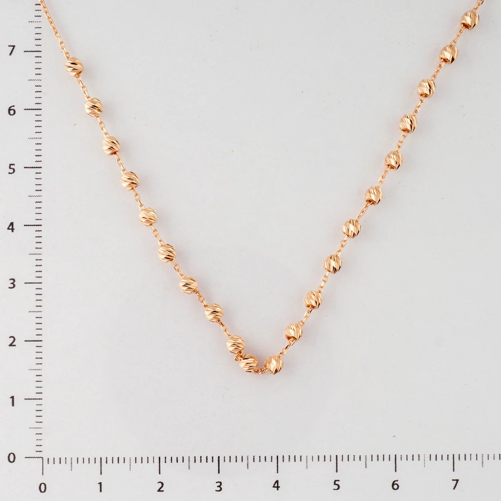 Колье из красного золота 585 пробы