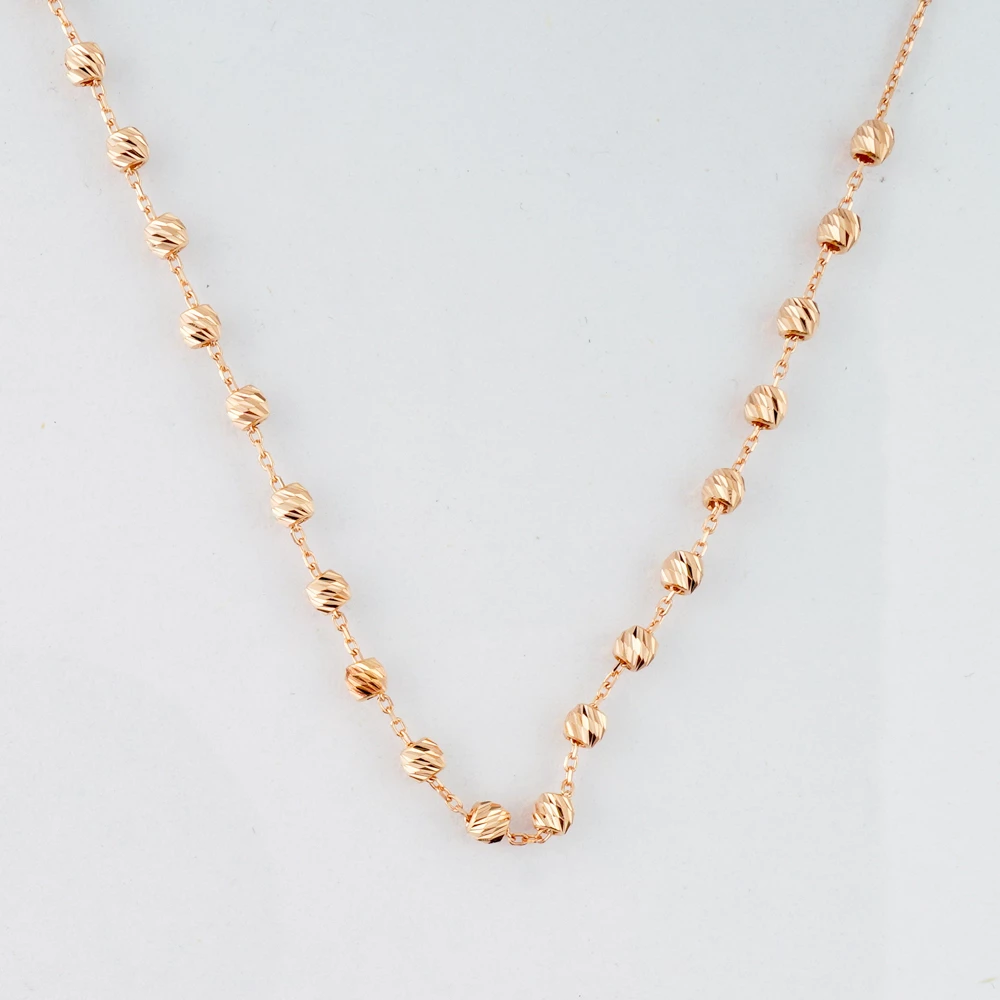 Колье из красного золота 585 пробы