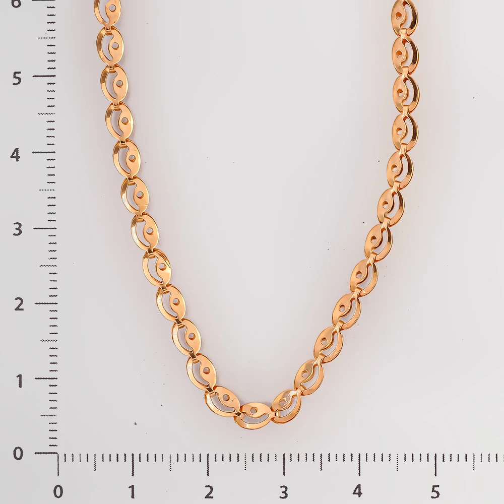 Колье из красного золота 585 пробы