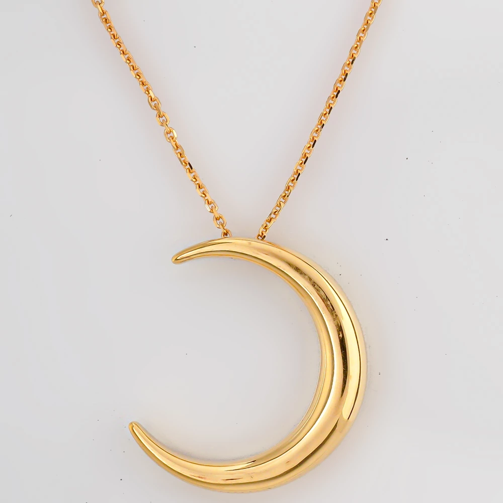 Колье с фианитом из красного золота 585 пробы