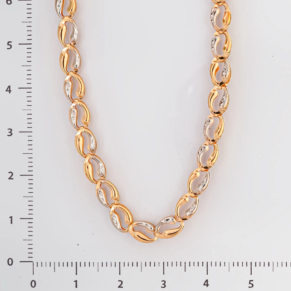 Колье из красного золота 585 пробы