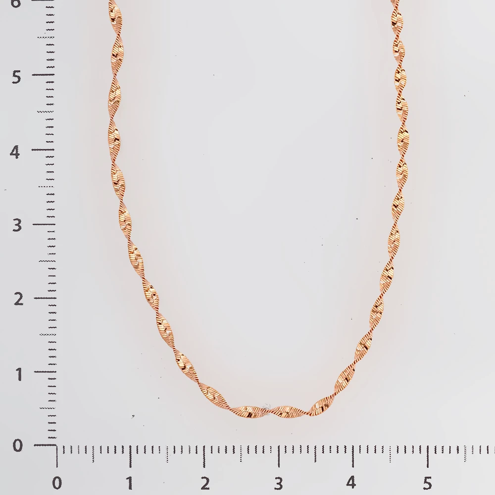 Колье из красного золота 585 пробы