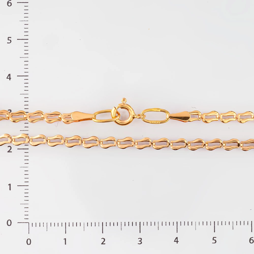 Колье из красного золота 585 пробы