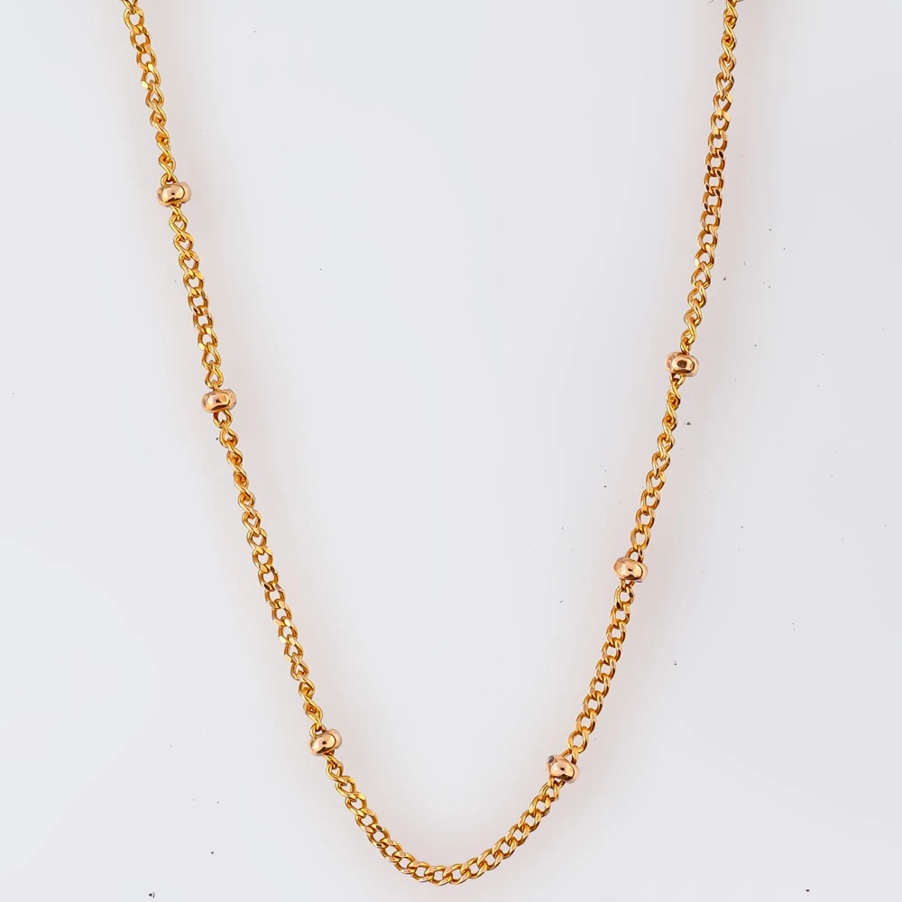 Колье из красного золота 585 пробы