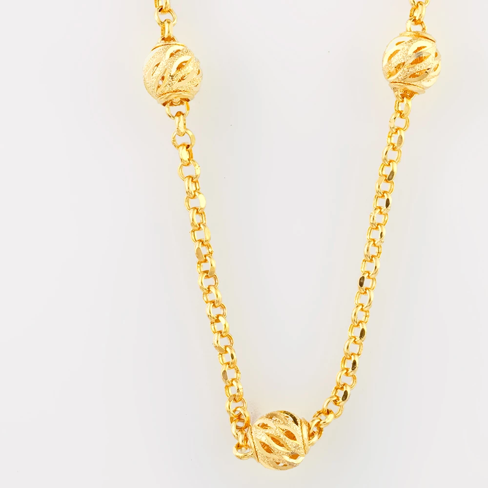 Колье из желтого золота 585 пробы