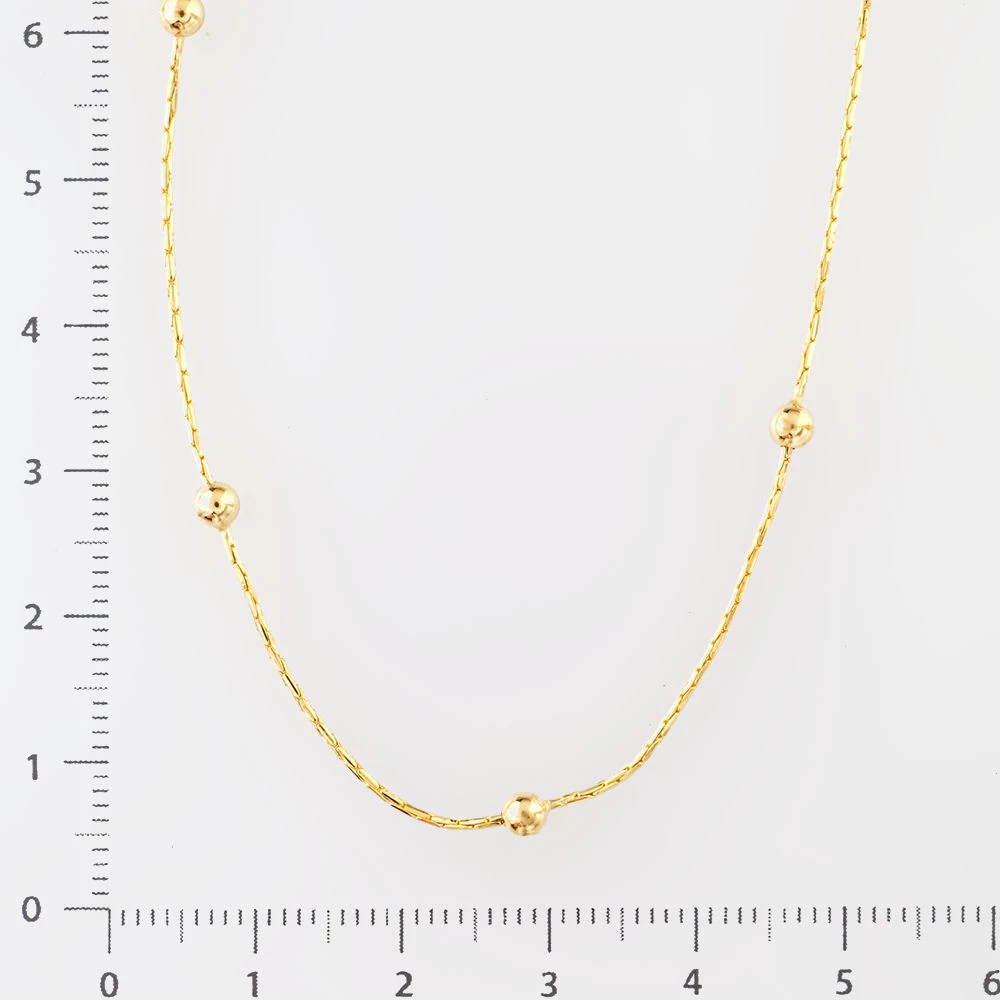 Колье из желтого золота 585 пробы