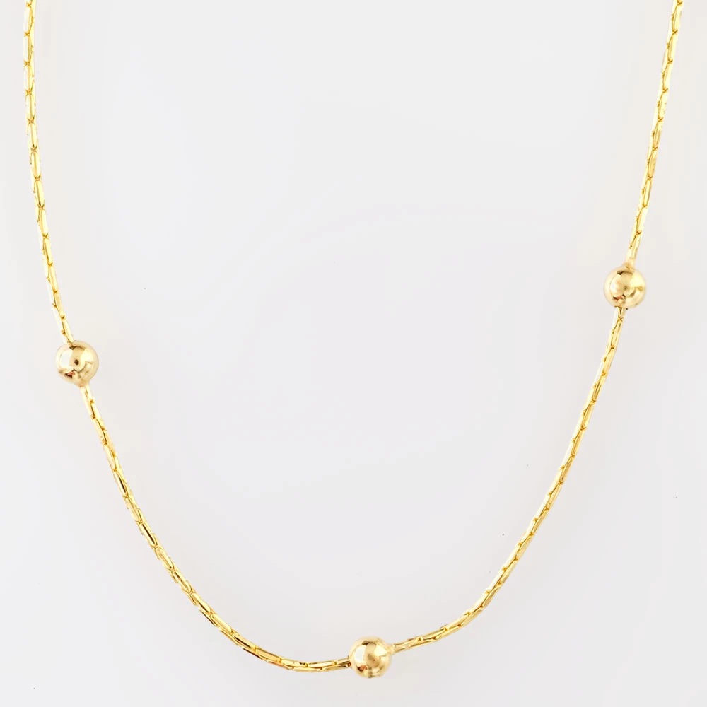 Колье из желтого золота 585 пробы