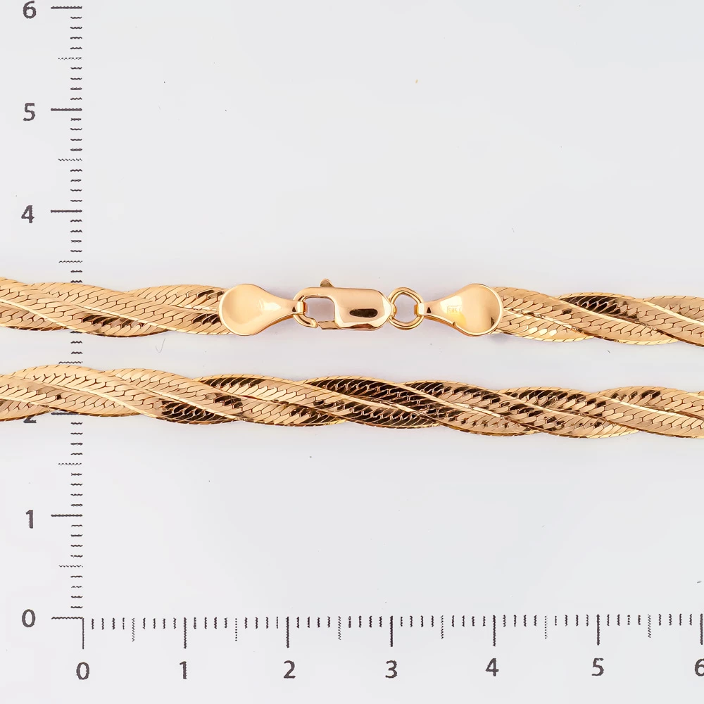 Колье из красного золота 585 пробы