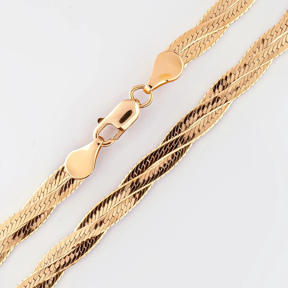 Колье из красного золота 585 пробы