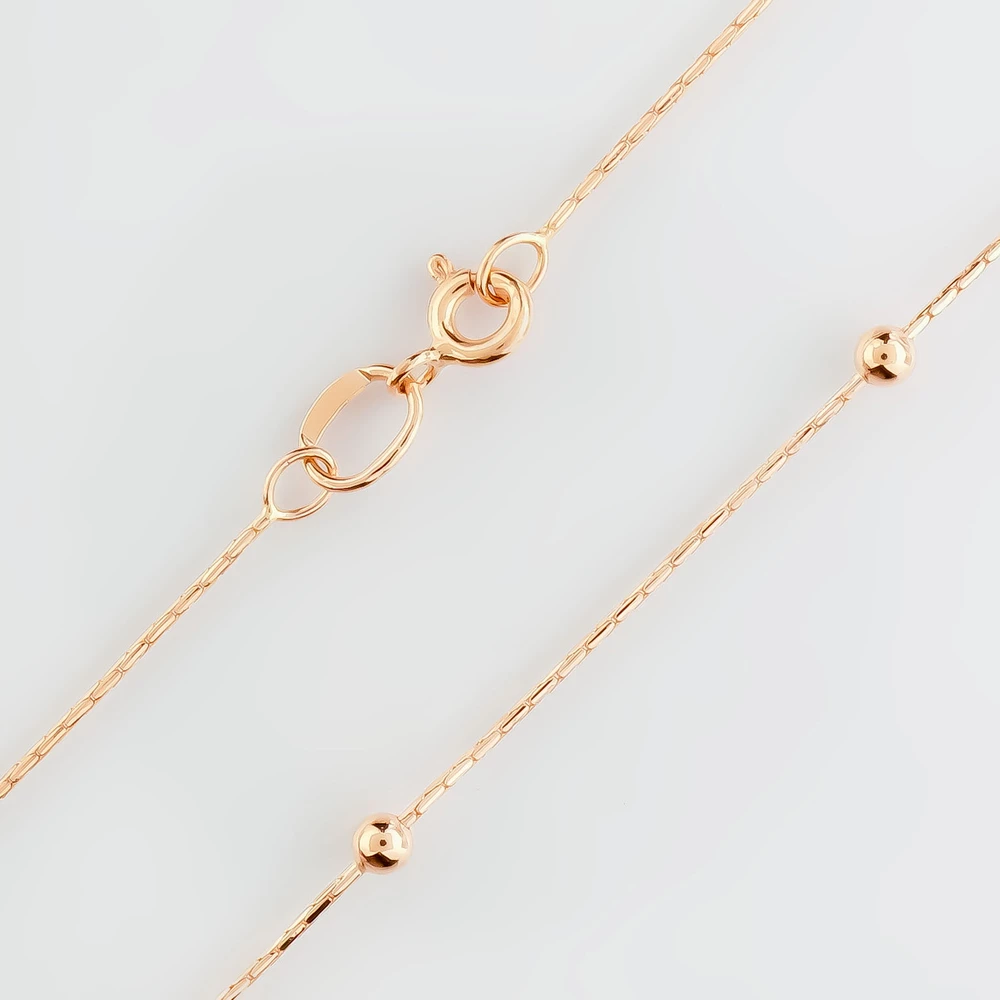 Колье из красного золота 585 пробы