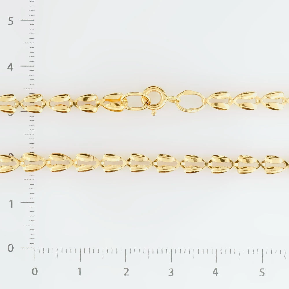 Колье из желтого золота 585 пробы