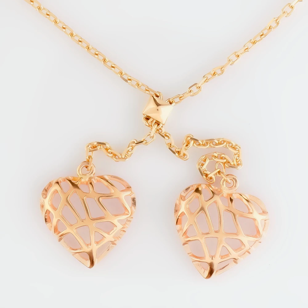 Колье из красного золота 585 пробы