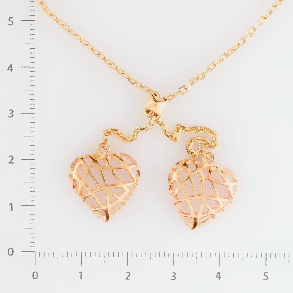 Колье из красного золота 585 пробы