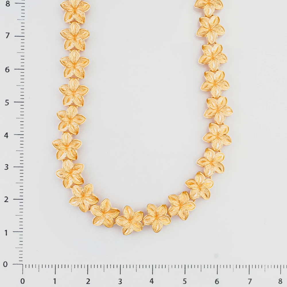 Колье из красного золота 585 пробы