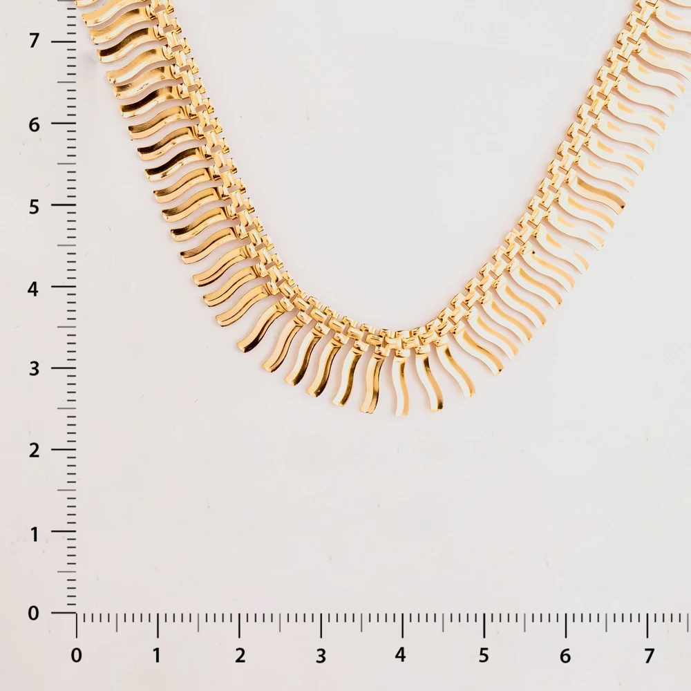 Колье из красного золота 585 пробы