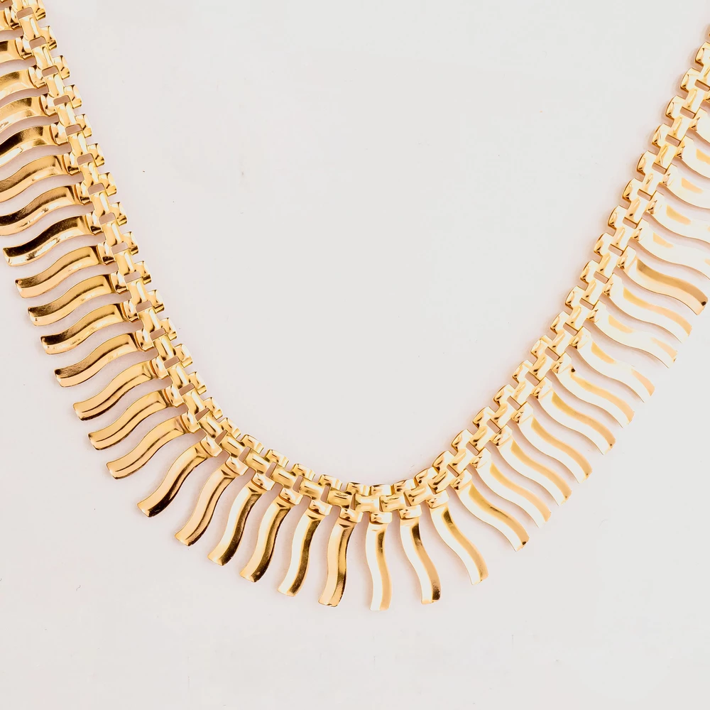 Колье из красного золота 585 пробы