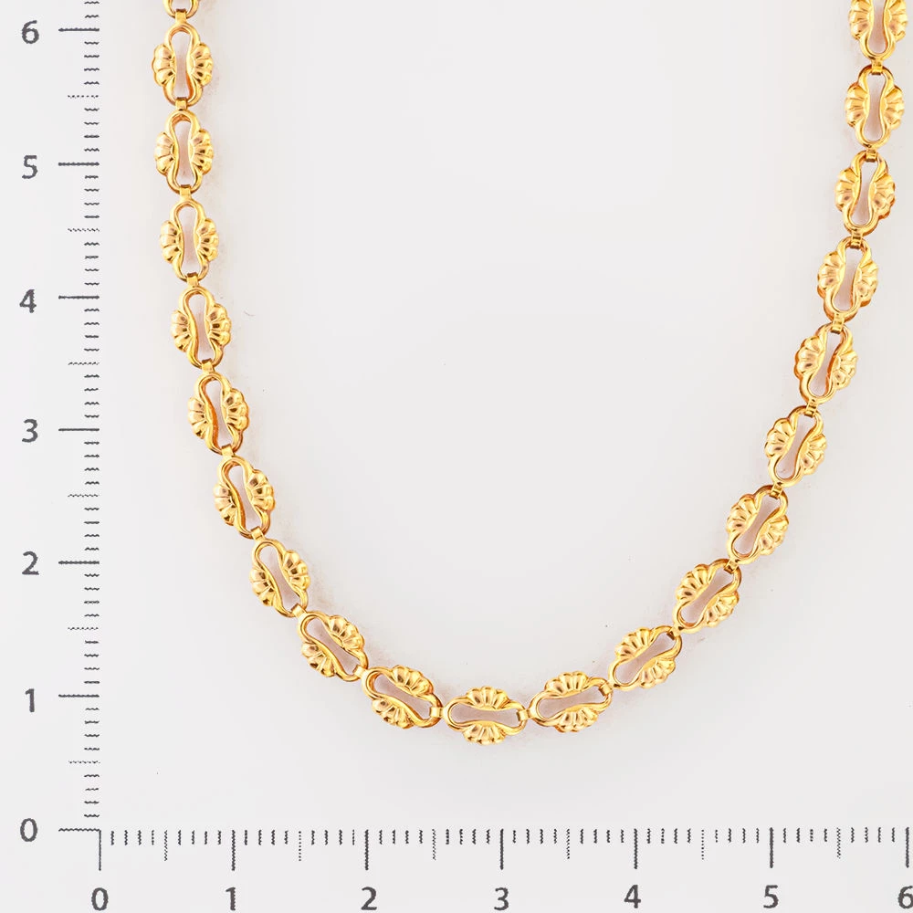 Колье из красного золота 585 пробы