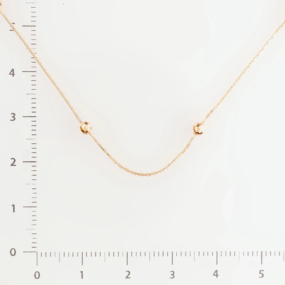 Колье из красного золота 585 пробы