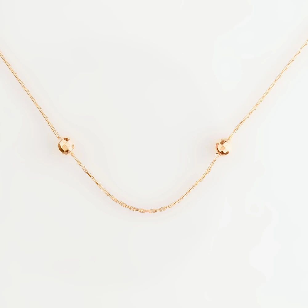 Колье из красного золота 585 пробы