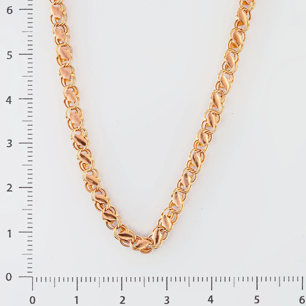 Колье из красного золота 585 пробы