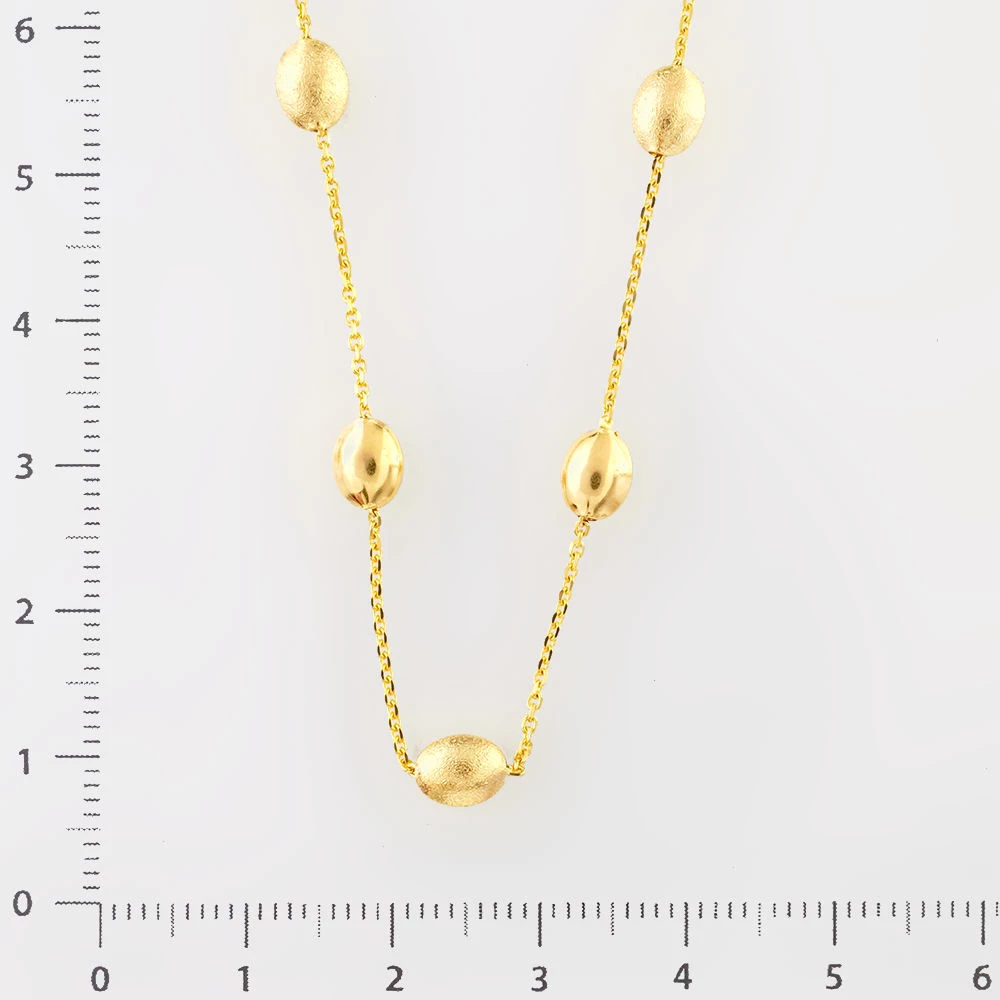 Колье из желтого золота 585 пробы