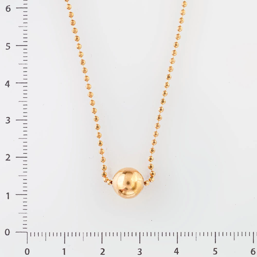 Колье из красного золота 585 пробы