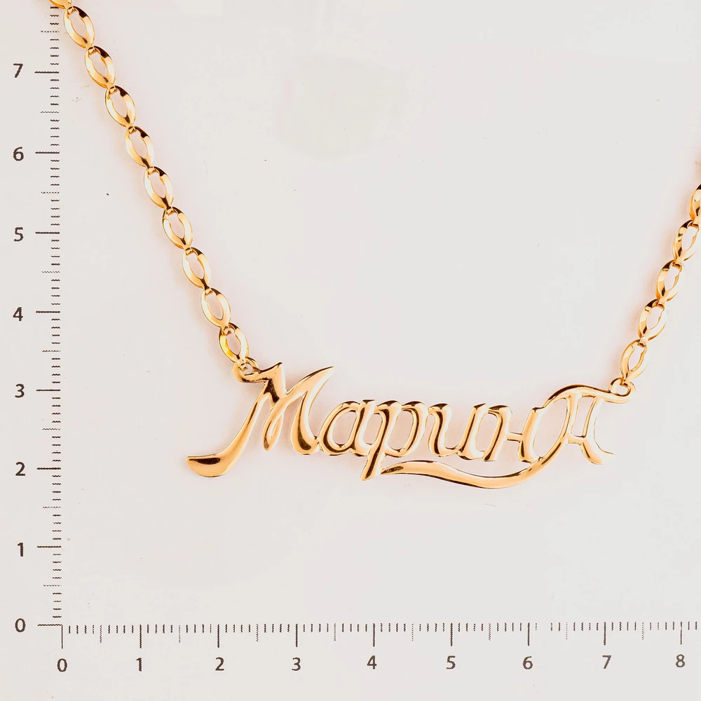 Колье из красного золота 585 пробы