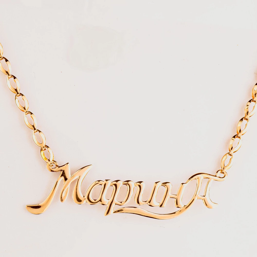 Колье из красного золота 585 пробы