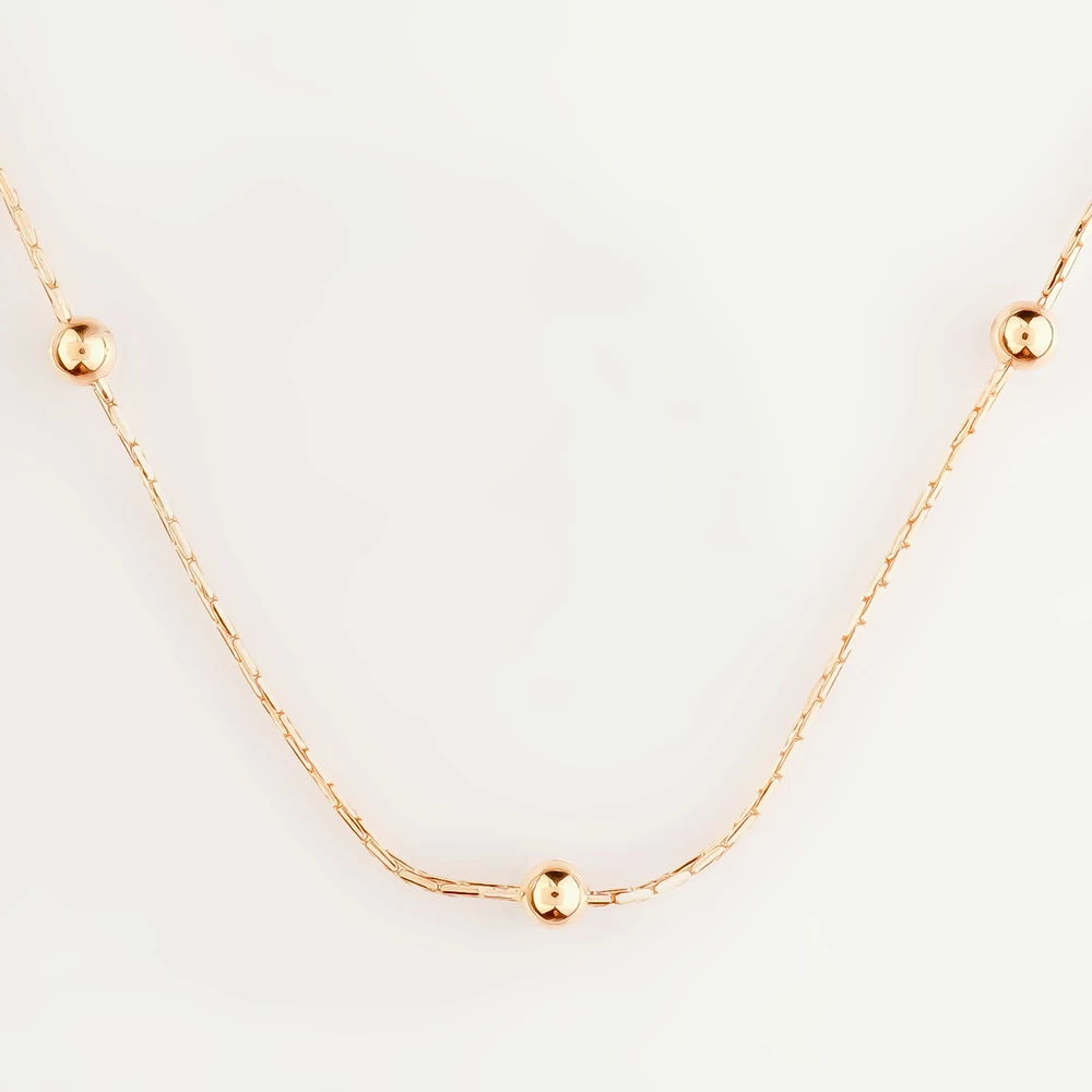 Колье из красного золота 585 пробы