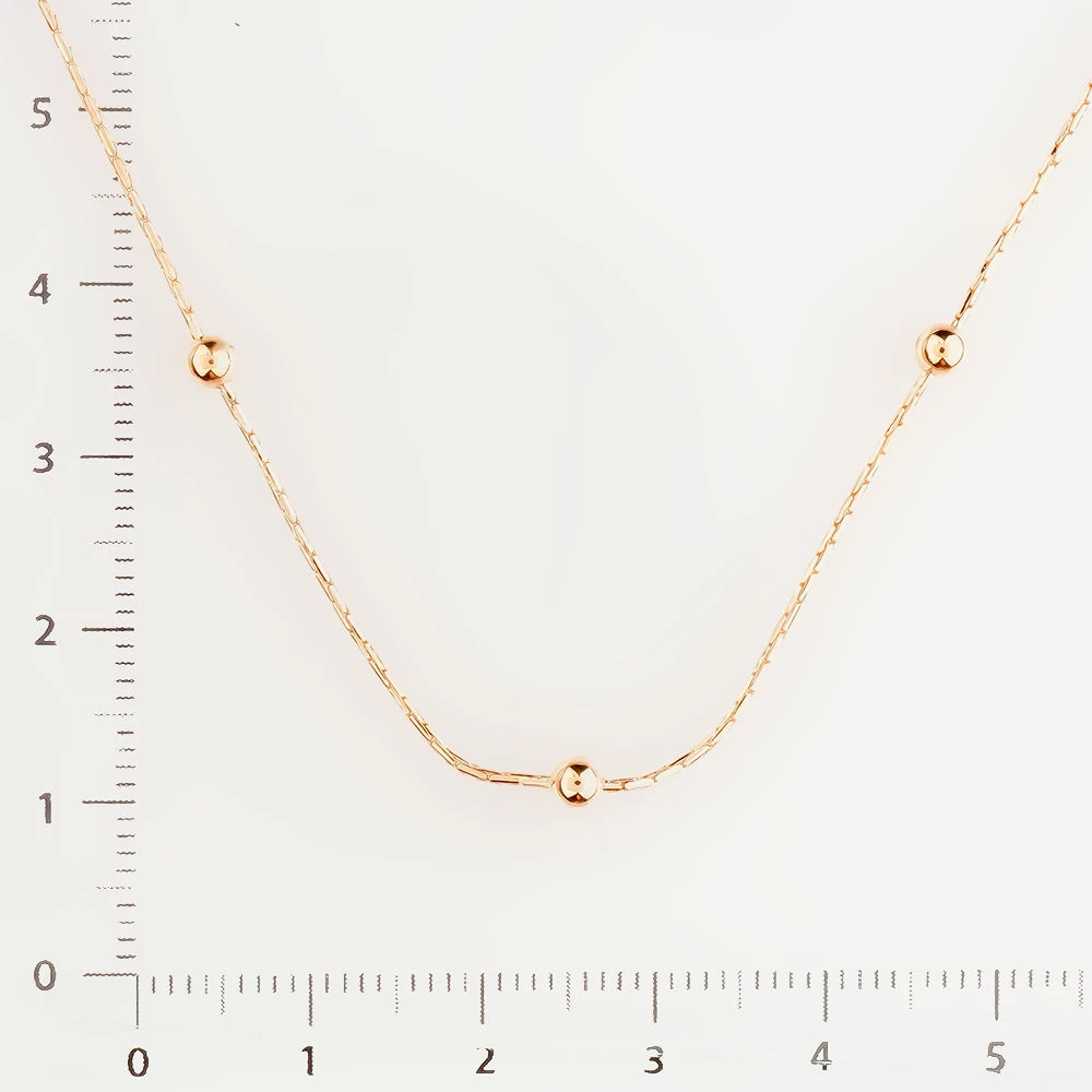 Колье из красного золота 585 пробы