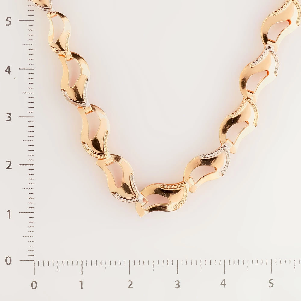 Колье из красного золота 585 пробы