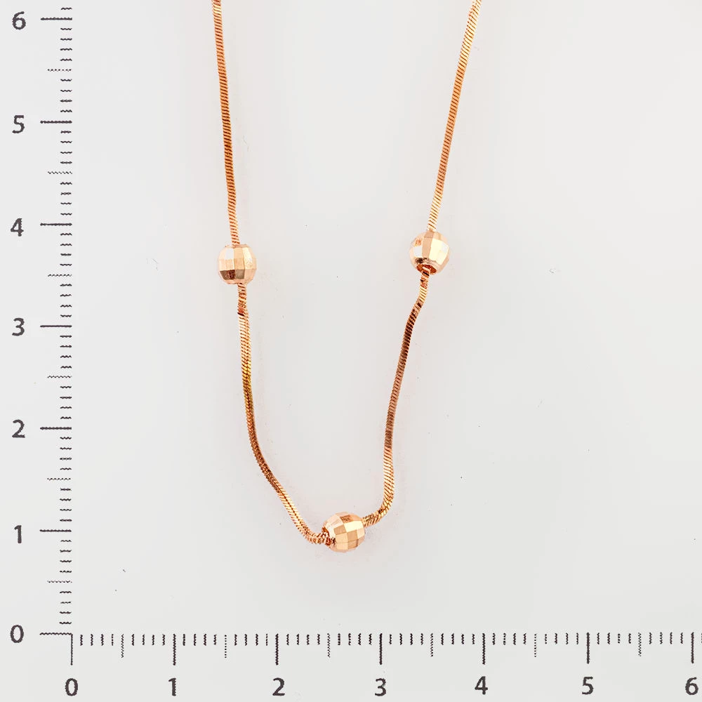 Колье из красного золота 585 пробы