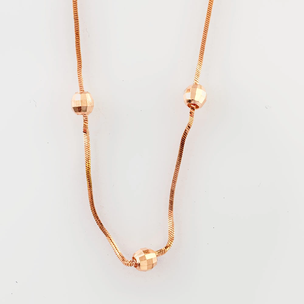 Колье из красного золота 585 пробы