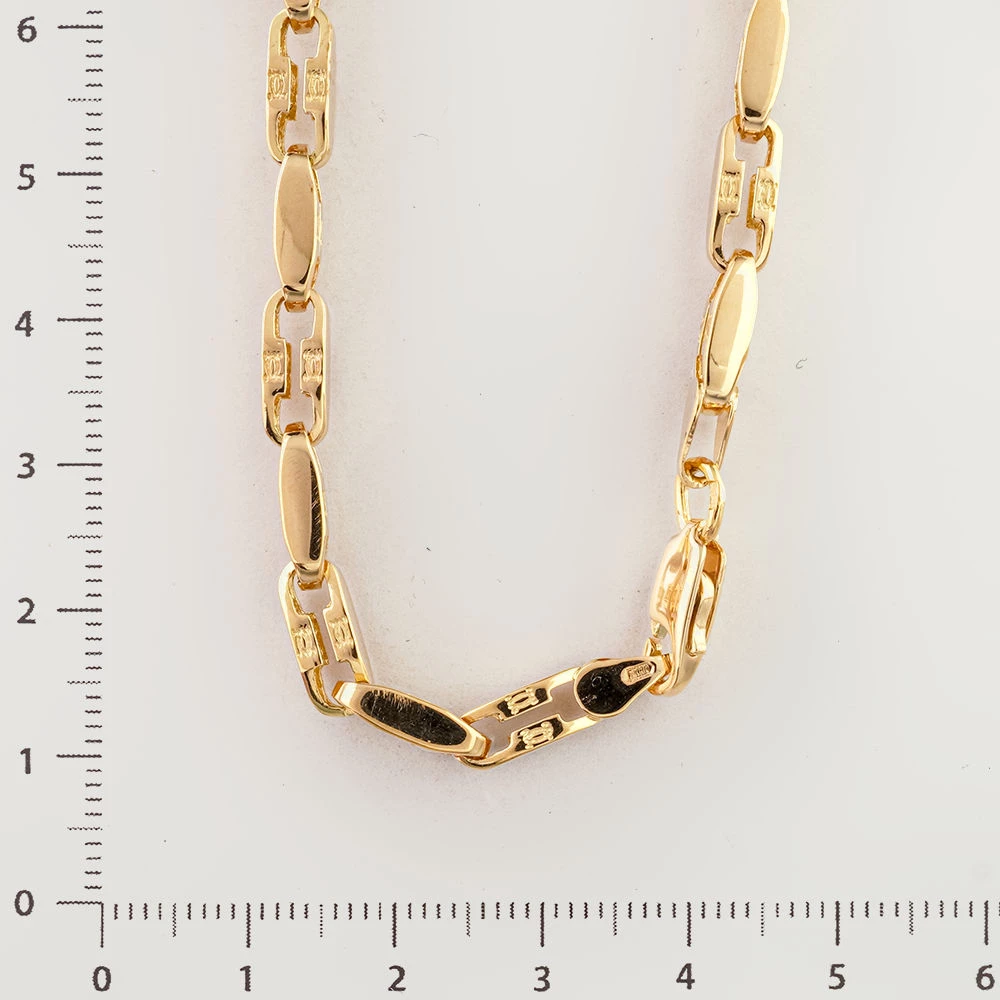 Колье из желтого золота 585 пробы