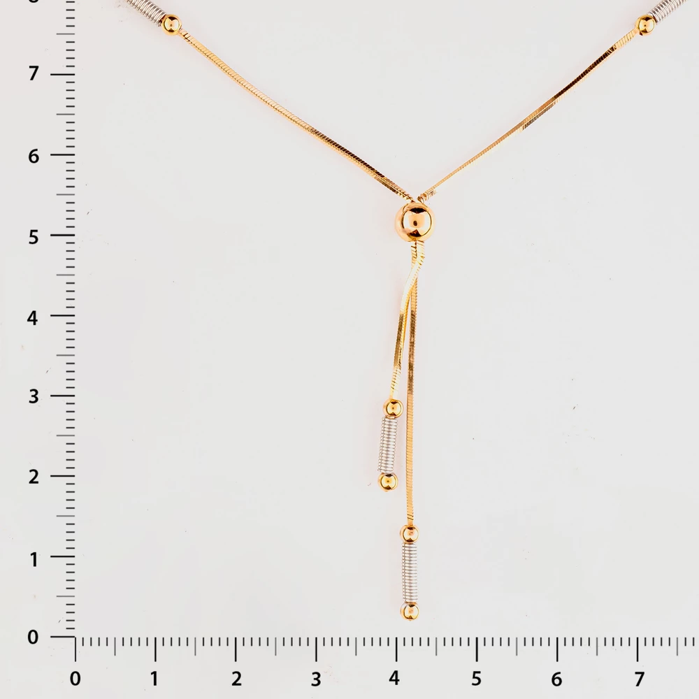 Колье из красного золота 585 пробы