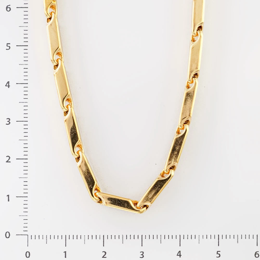 Колье из желтого золота 585 пробы