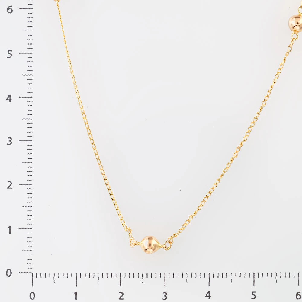 Колье из красного золота 585 пробы