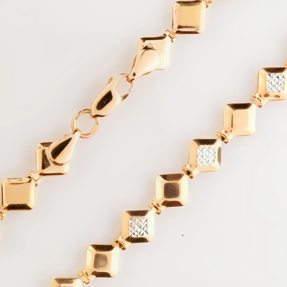 Колье из красного золота 585 пробы