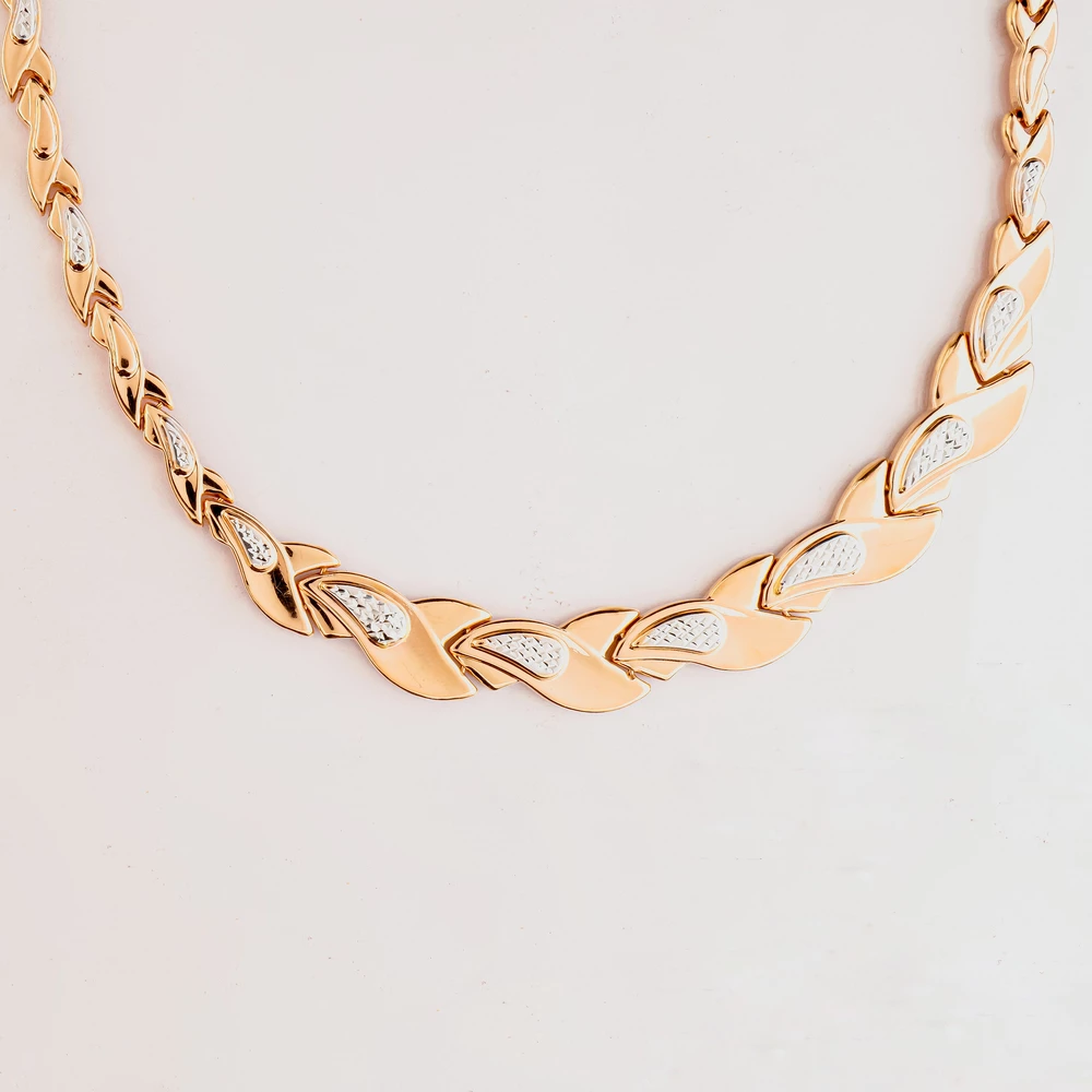 Колье из красного золота 585 пробы